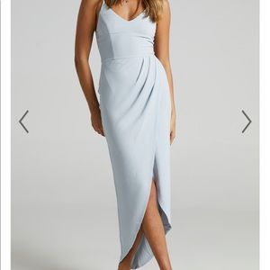 Showpo. Light blue maxi dress